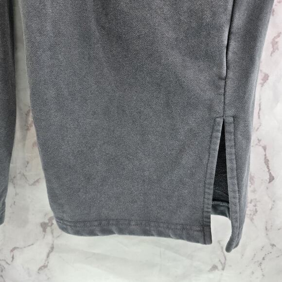 Anthropologie Sweatpants Womens XS Gray Wide Leg Burn Out Slit Daily Practice - Picture 4 of 13